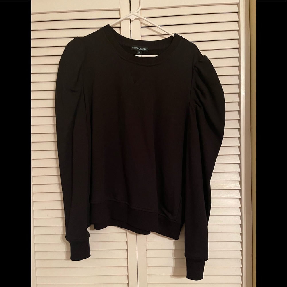 XL Cynthia Rowley Puff Sleeve Sweatshirt